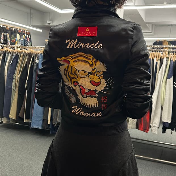 OS)크림소다 리버시블 스카잔 자켓