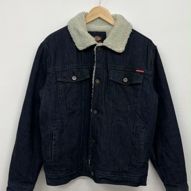 [L] 디키즈 쉐르파 데님 무스탕 자켓