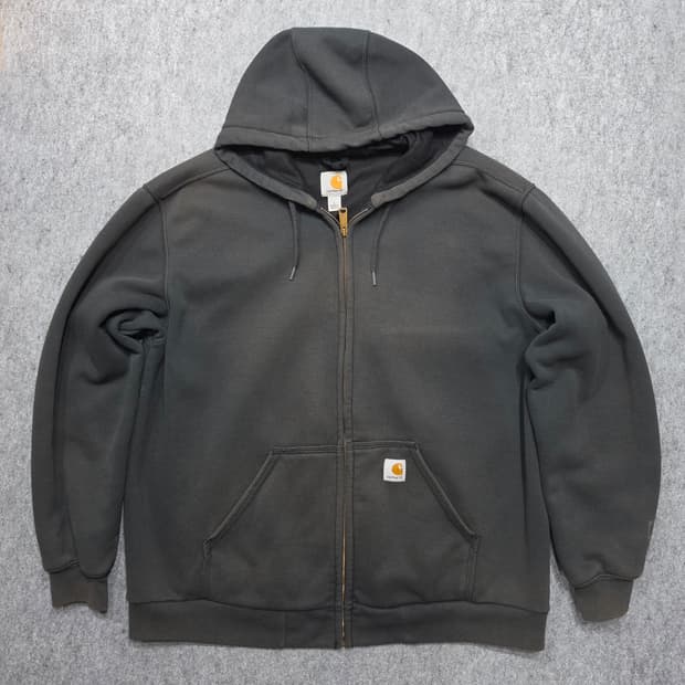 칼하트 써멀 레인디펜더 페이딩 워시드 후드집업 L