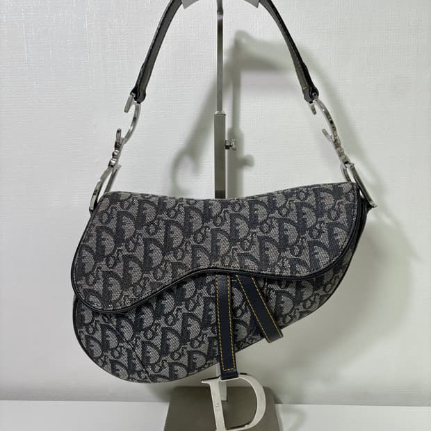 디올 빈티지 오블리크 새들백