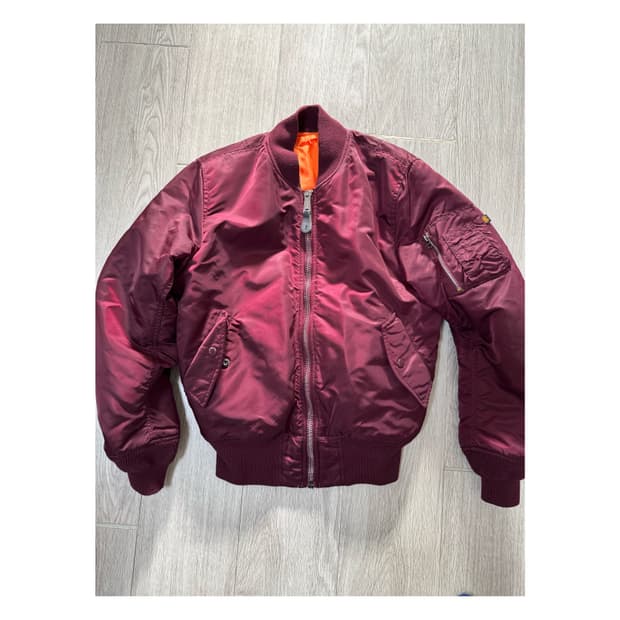 알파인더스트리 ma1 버건디