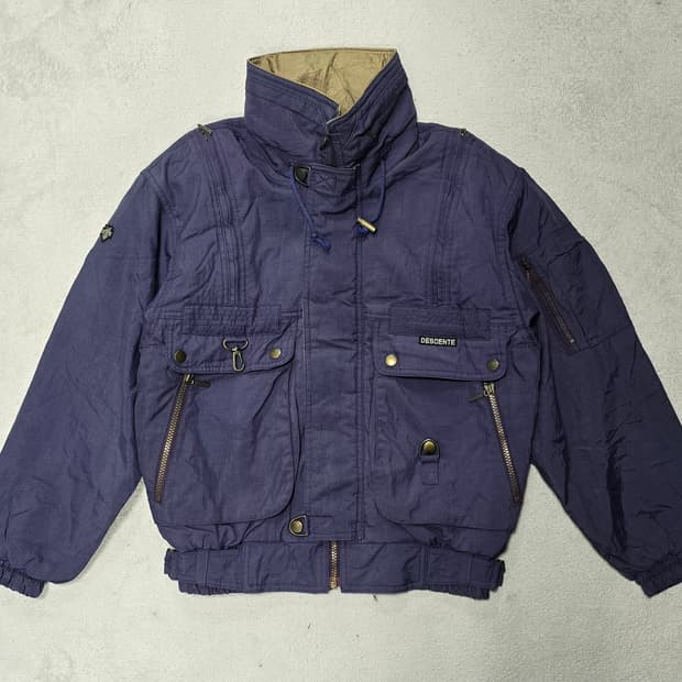 80s descente 데상트 빈티지 후드 자켓 S사이즈 