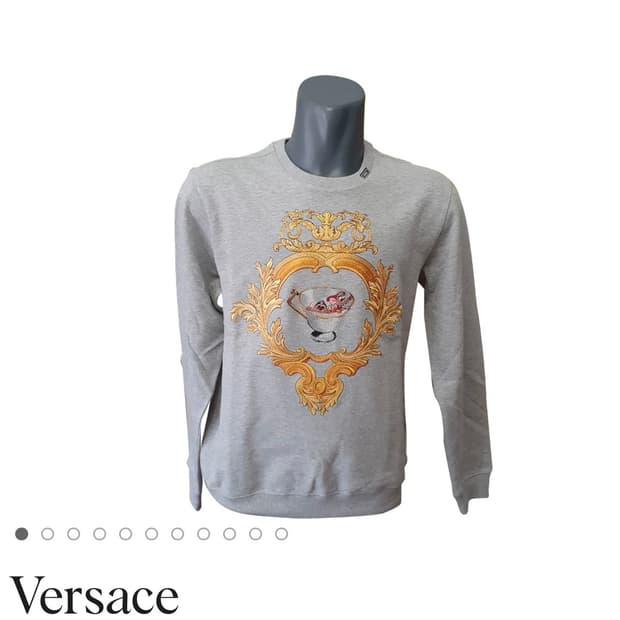 베르사체 디즈니 맨투맨 그레이 L