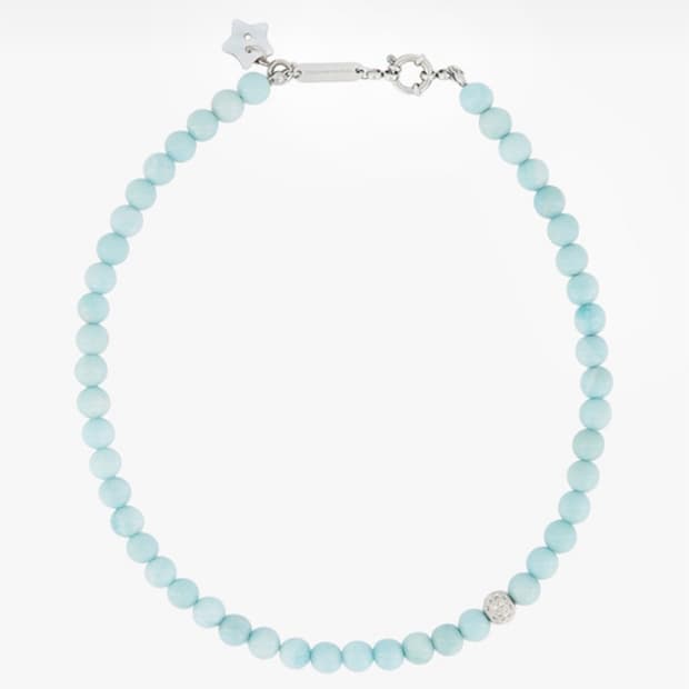 코지웨이브클럽 민트 원석 목걸이 MINT VEIL NECKLACE_L