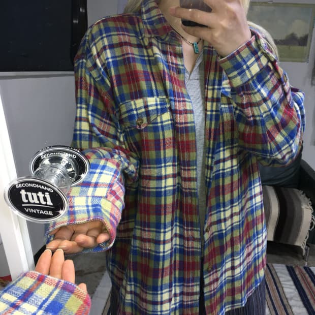 투티/0216 PLENTY TOUGH JPN 빈티지 타탄체크 셔츠