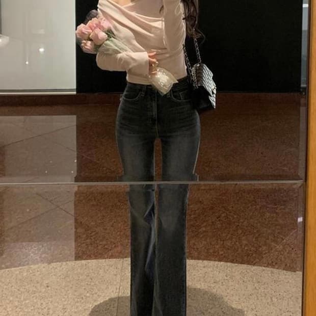 파스텔타임 부츠컷 팬츠