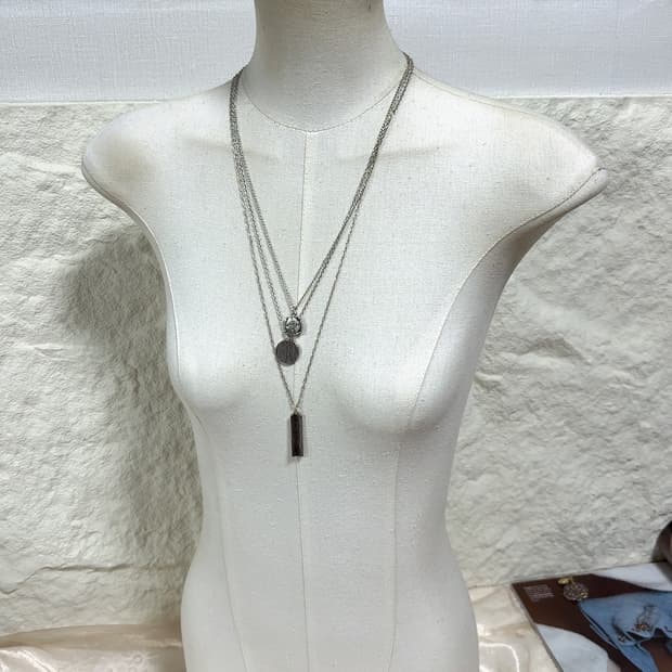 빈티지 고딕 레이어드  목걸이