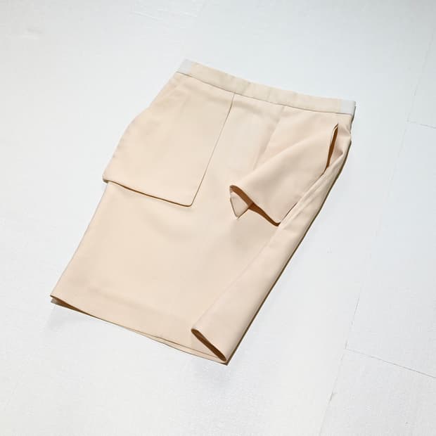 phobe celine dimensional pocket skirt