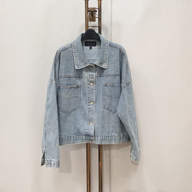 플라스틱아일랜드 박시 데님 자켓 F