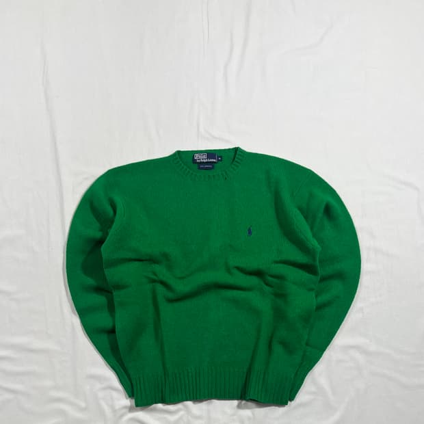 90‘s 폴로랄프로렌 polo ralph lauren 포니 로고 울 니트