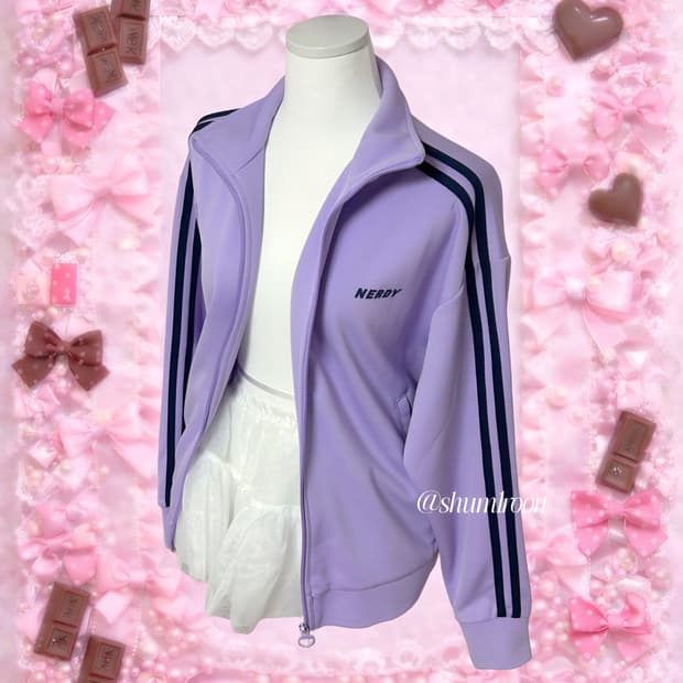 널디 포도색 보라 져지 퍼플