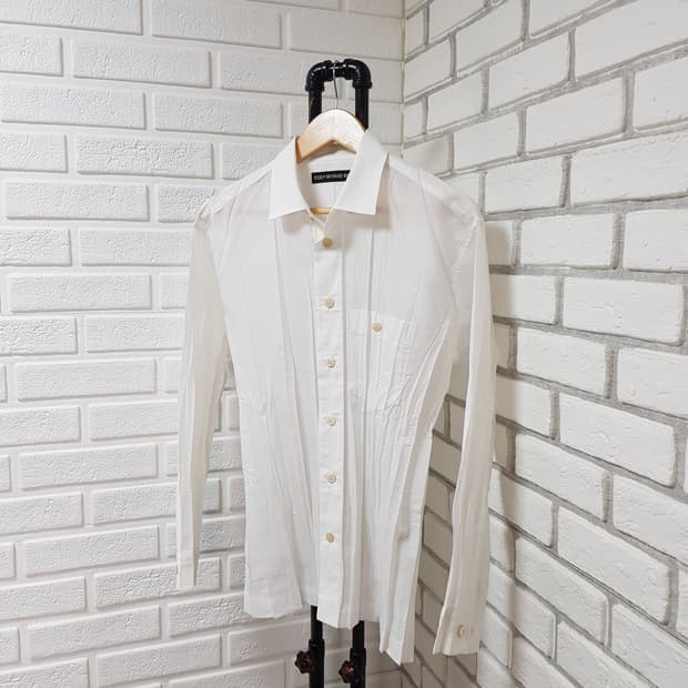 [1/95~100] 이세이미야케 맨 플리츠셔츠 화이트