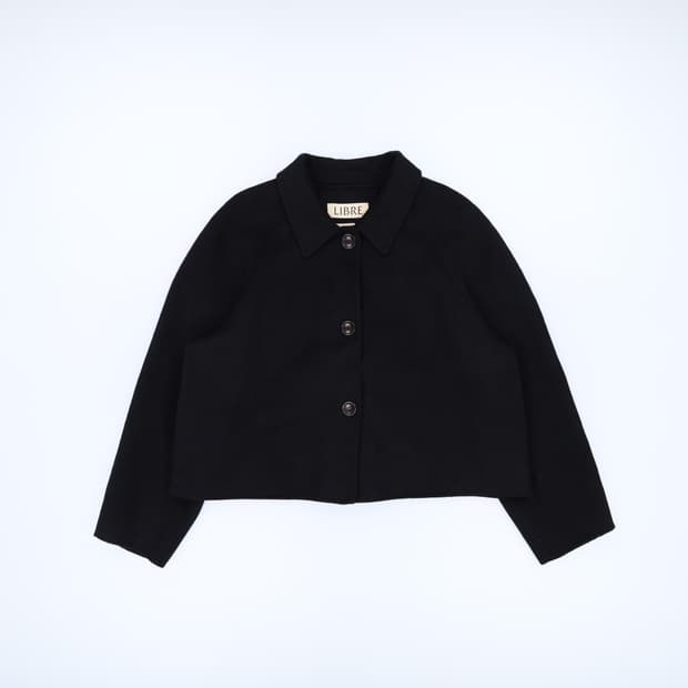 [Free] 리브레 핸드메이드 울 크롭 코트 자켓 N6893