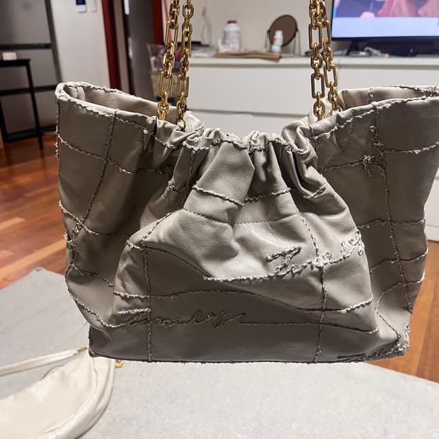 Time 천연 소가죽 백