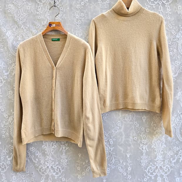 베네통 앙상블 세트 울 100%