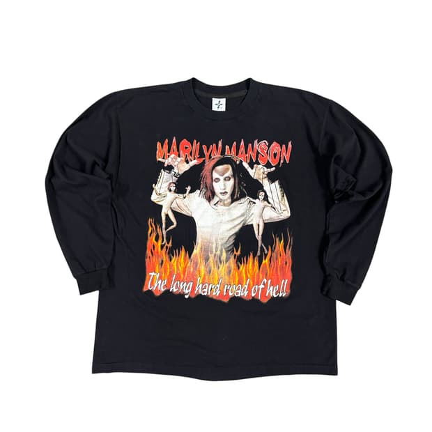 빈티지 Marilyn Manson 마릴린 맨슨 맥시코 부틀렉 롱슬리브