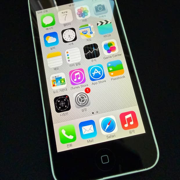아이폰 5c 화이트 16기가 #9719 (iOS7)