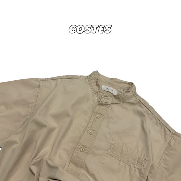 costes 차이나카라 반팔 셔츠