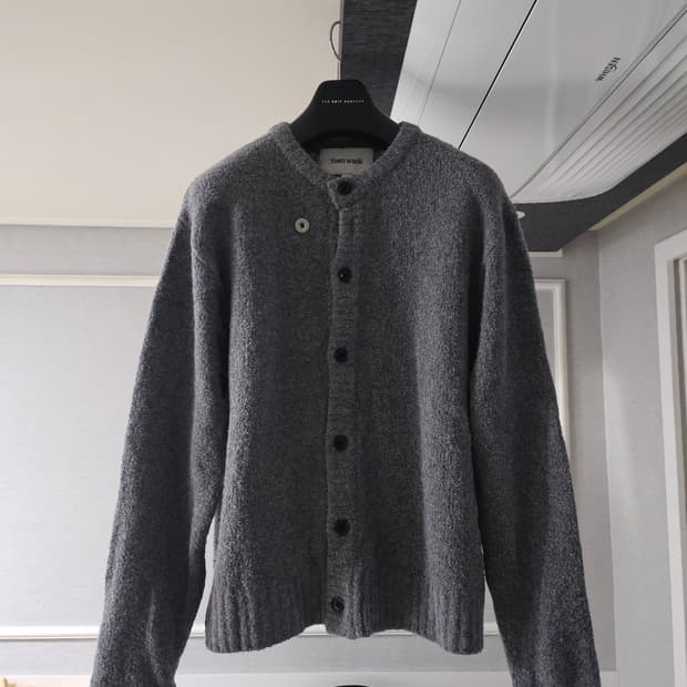 [거의 새것] 토니웩 알파카 니트 가디건 xl