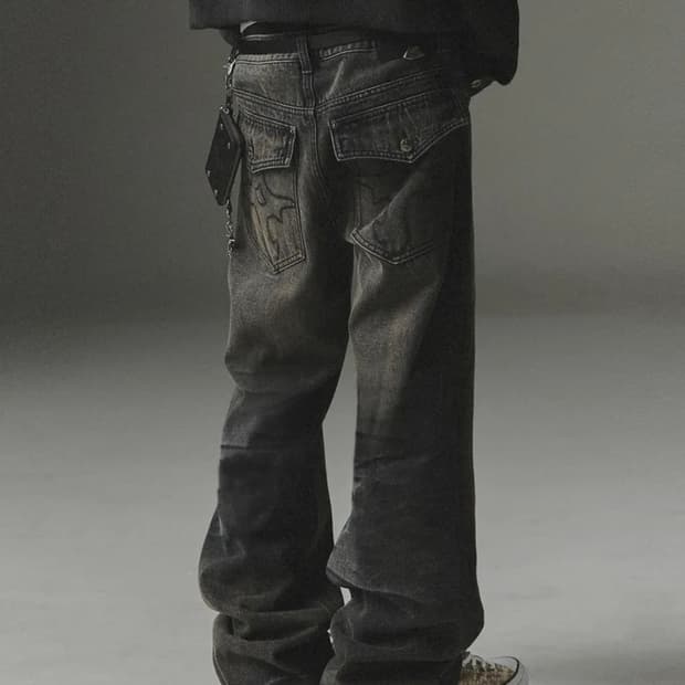 NOT4NERD 심볼 스티치 플레어팬츠 XL