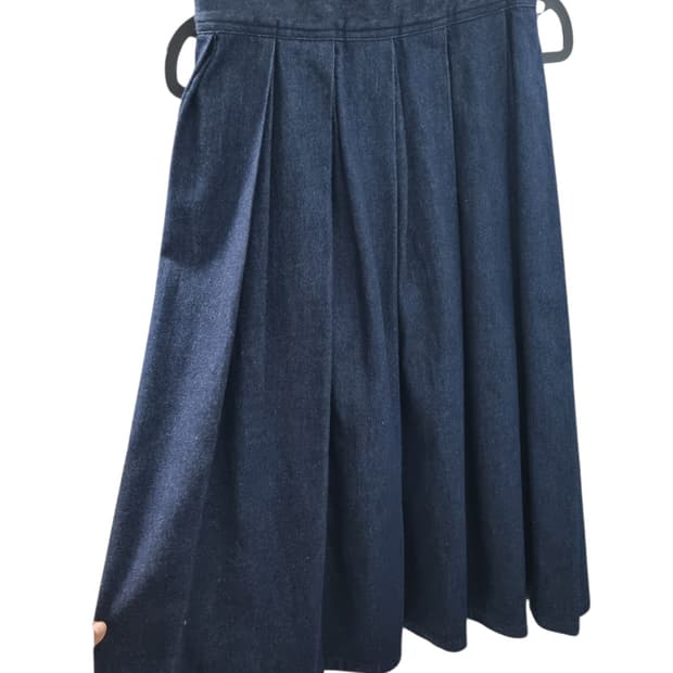 알렉산더왕 데님 플레어 스커트