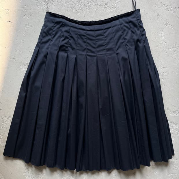 point pleats skirt
