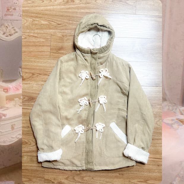 빈티지 떡볶이 더플 코트 히메갸루 로걀 라떼 모리걸 리즈리사깔 히메카지