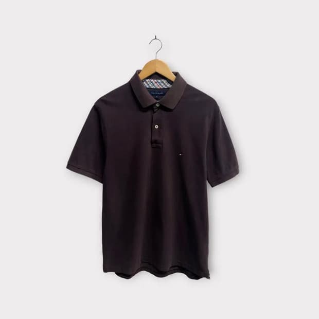 타미힐피거 브라운 폴로 티셔츠 XL