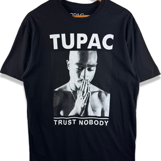 투팍 2PAC 오피셜 머천다이즈 랩티셔츠4336