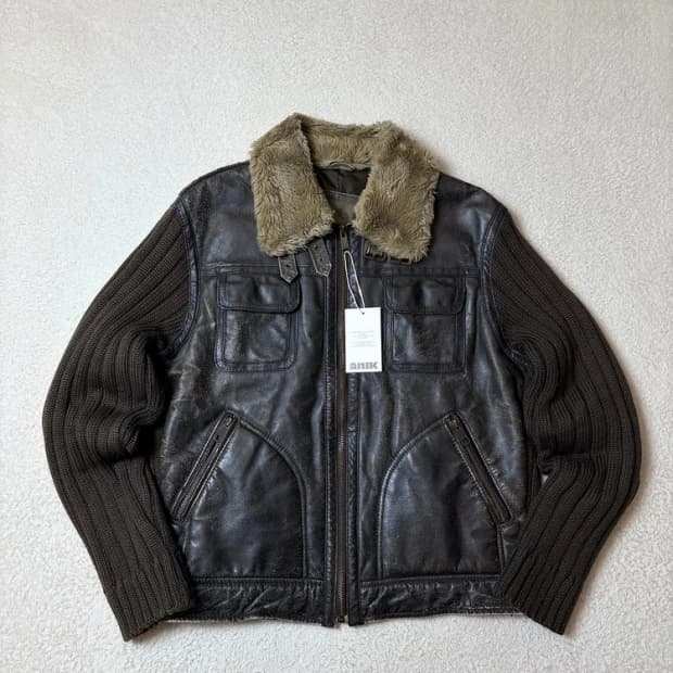 잭앤존 90's 돈피 워싱 트러커 무스탕 자켓 PN6593