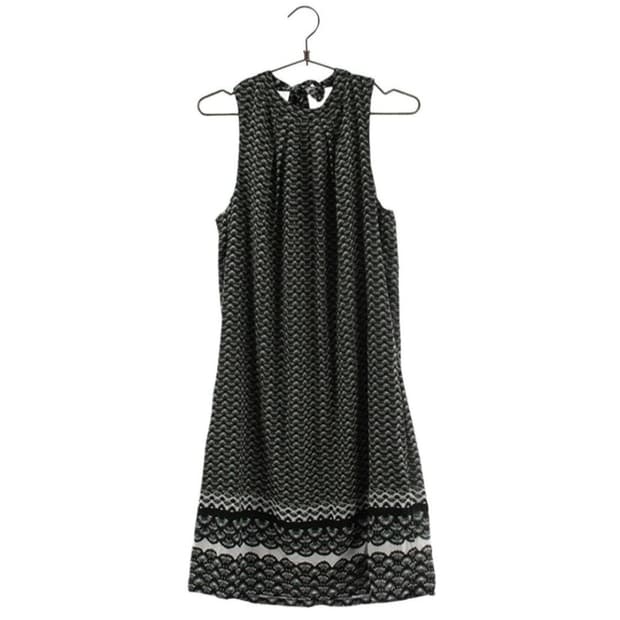 블랙 보헤미안 보더라인 드레스