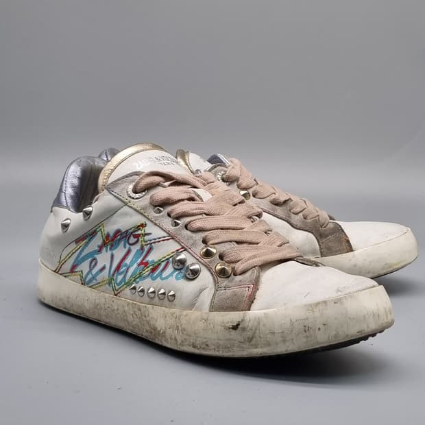 쟈딕앤볼테르 레더 여성스니커즈 39 250