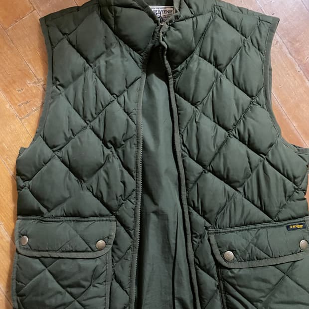 티니위니 올리브그린 퀼팅 조끼 XL (105)