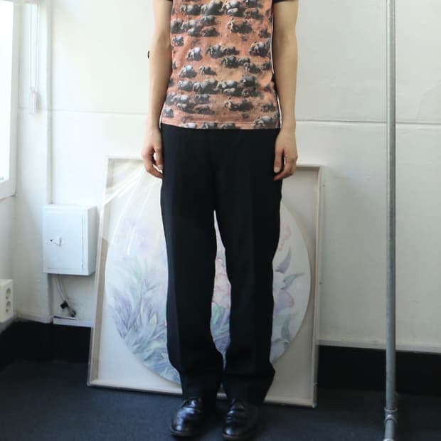 이세이 미야케 블랙 트라우저