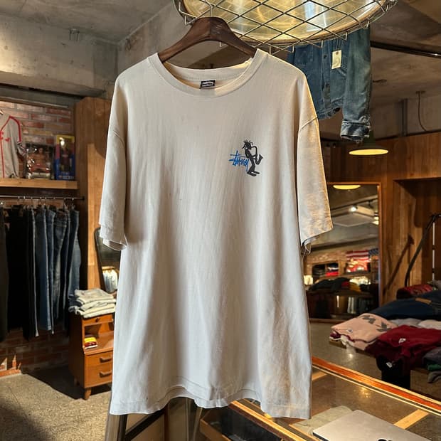 90s USA 빈티지 스투시 재즈맨 반팔 티셔츠