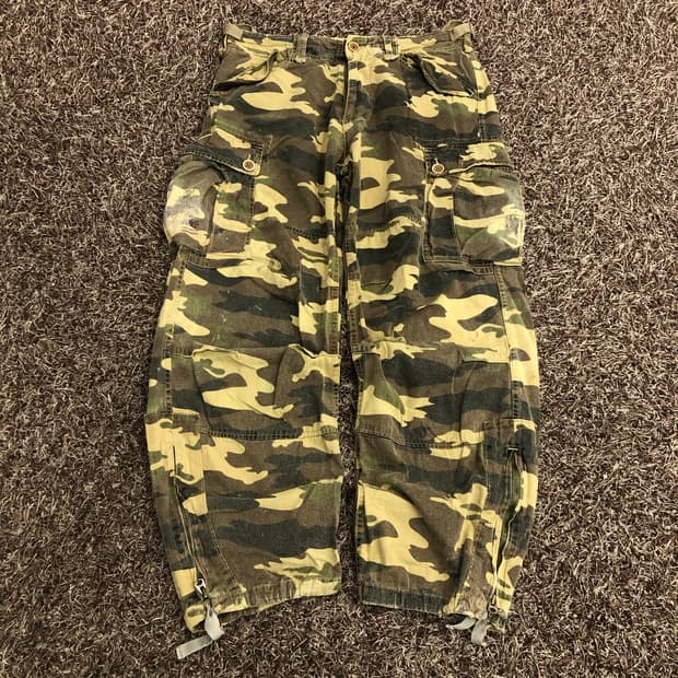 아베크롬비 카모 밀리터리 카고 팬츠