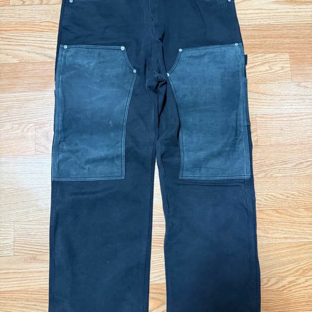 [XL] 블랙아웃 레더 더블니 팝니다!