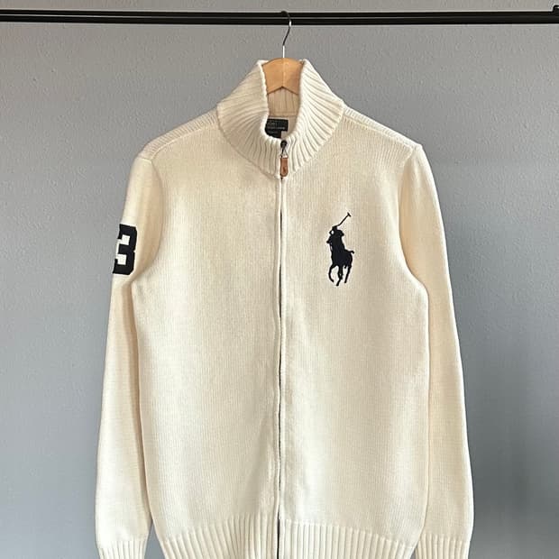 [XL]폴로 랄프로렌 빅포니 니트 집업