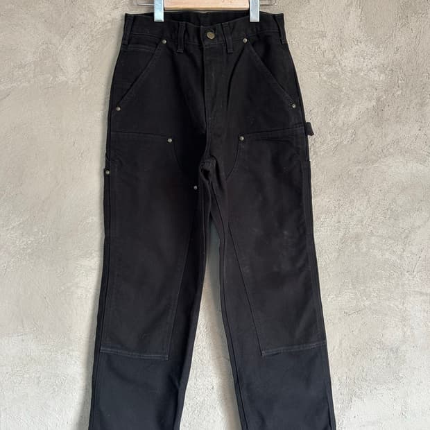 칼하트 더블니 블랙팬츠