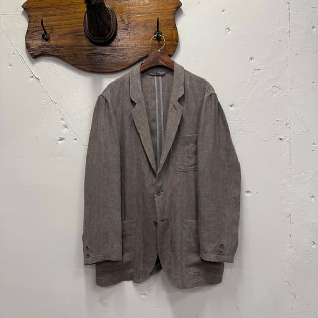 (L) McHenry 맥헨리 100% Linen 3roll2 Jacket