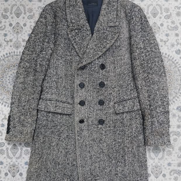 자라 헤링본 오버핏 코트 L