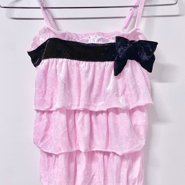 트랄라라 리본 핑크 나시 히메갸루 히메카지 로걀 핀터깔 리즈리사