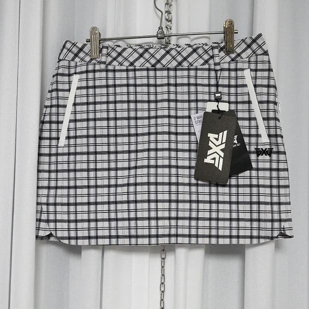 PXG 여성 체크 골프 스커트 새상품 XXS(63)
