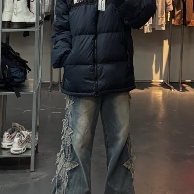 노스페이스 눕시 레트로 다운 패딩 자켓 A3243