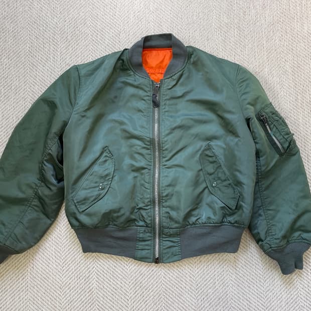 8~90s 알파 usa usaf ma1 플라이트 자켓 