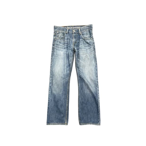 리바이스 523 워싱 데님팬츠
