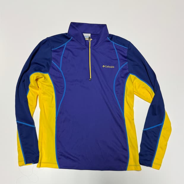 컬럼비아 등산 기능성 반집업 긴팔 티셔츠 L