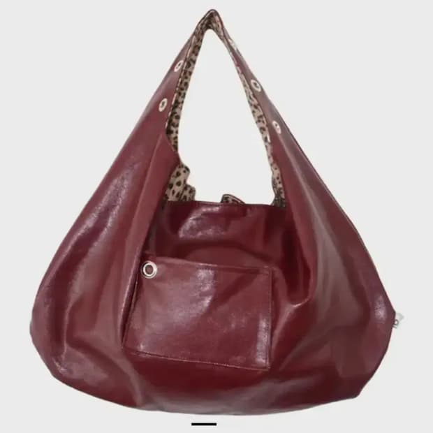 뎁크 depc EYELET LEATHER BAG (WINE)