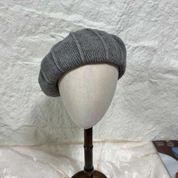 빈티지 그레이 프랑스수입 베레모 화가모자 비비모자