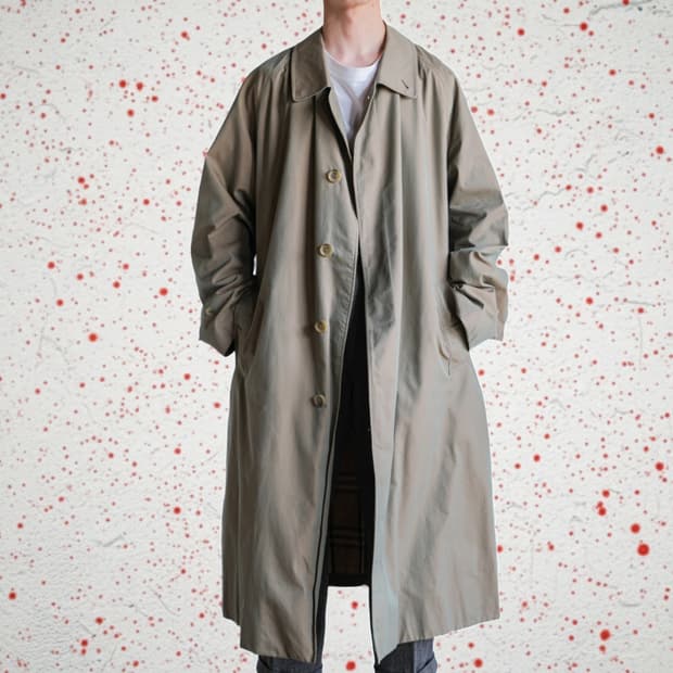 Burberry's 버버리 90s 싱글 면코트